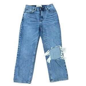 Abercrombie & Fitch Curve Love Ankle Straight Ultra High Rise‎ Jeans Size 26 S